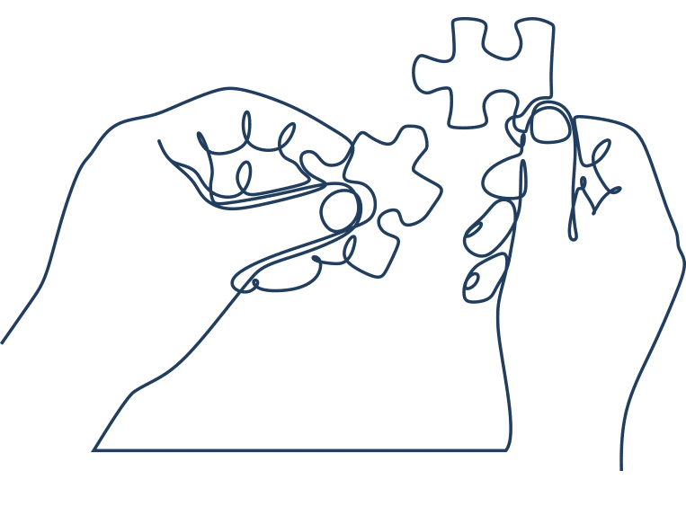 Illustration custom website puzzle
